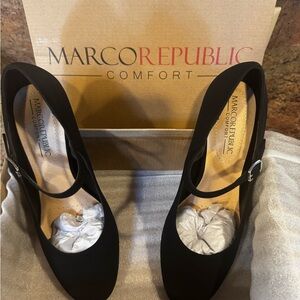 New in the box Marco Republic sexy Black comfort line Heels for Women 8.5